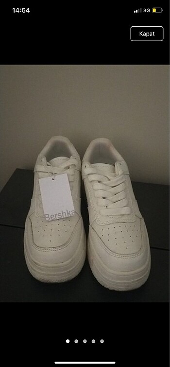 Bershka Bershka Platform Beyaz Ayakkabı