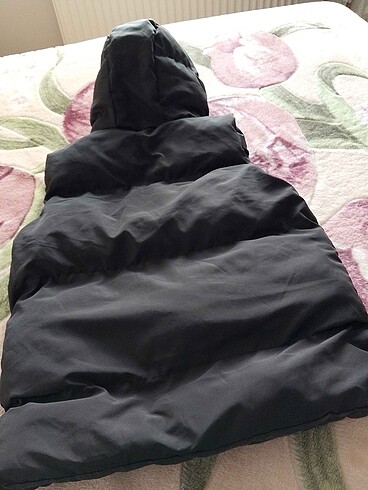 Kapüşonlu Kolsuz Şişme Yelek Mont - Görsel 2