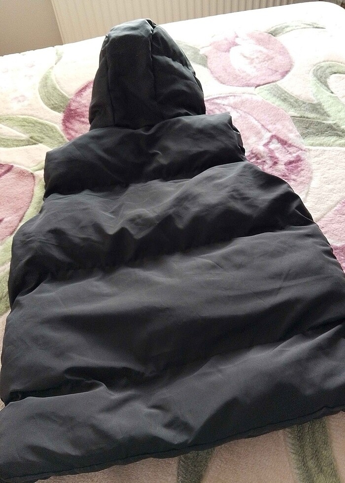 Kapüşonlu Kolsuz Şişme Yelek Mont - Görsel 2