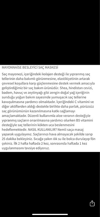 Procsin Saç maskesi