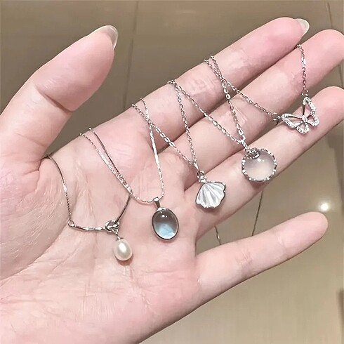 Diğer 5 Li ay taşı set kolye