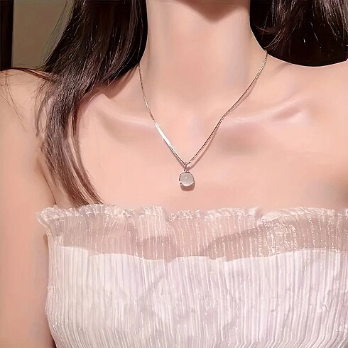 5 Li ay taşı set kolye