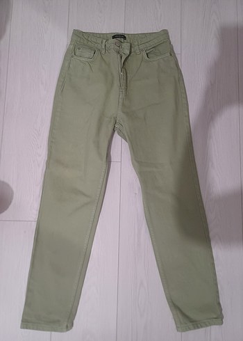 TrendyolMilla Pastel Haki Regular Fit Kot Pantolon