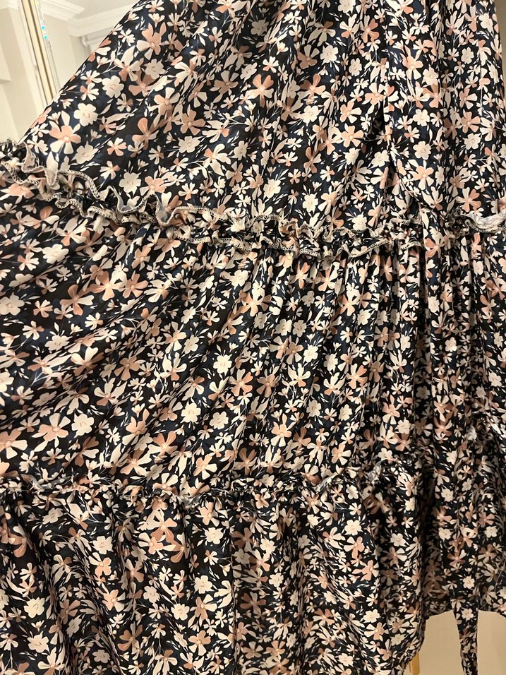 Uzun Kollu, Kuşaklı Bohem Kadın Elbise - Görsel 4