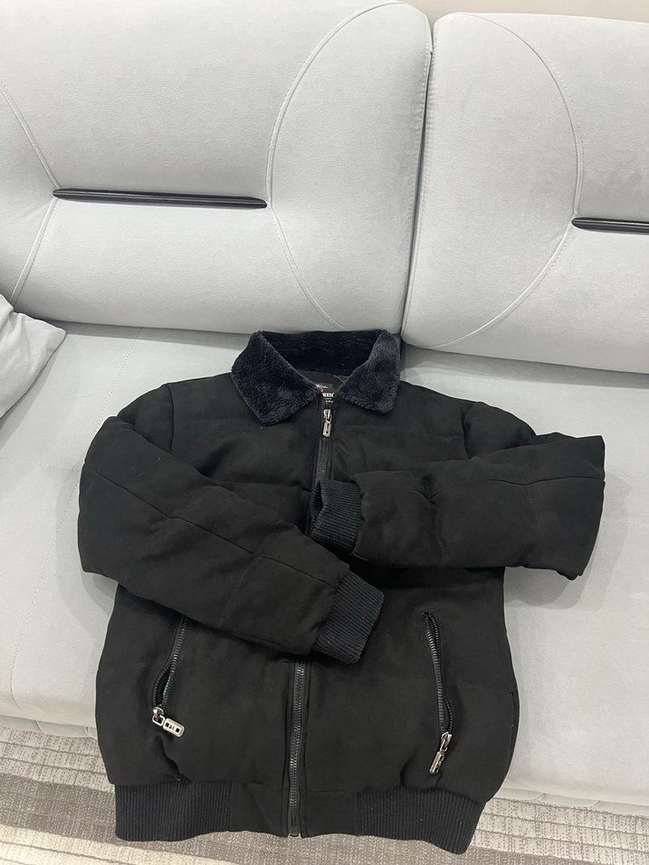 Siyah Kürklü Erkek Mont - Görsel 2