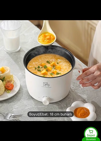 18 cm Buharlı Gıda Isıtıcı Sepet - Görsel 3