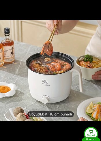 18 cm Buharlı Gıda Isıtıcı Sepet - Görsel 4