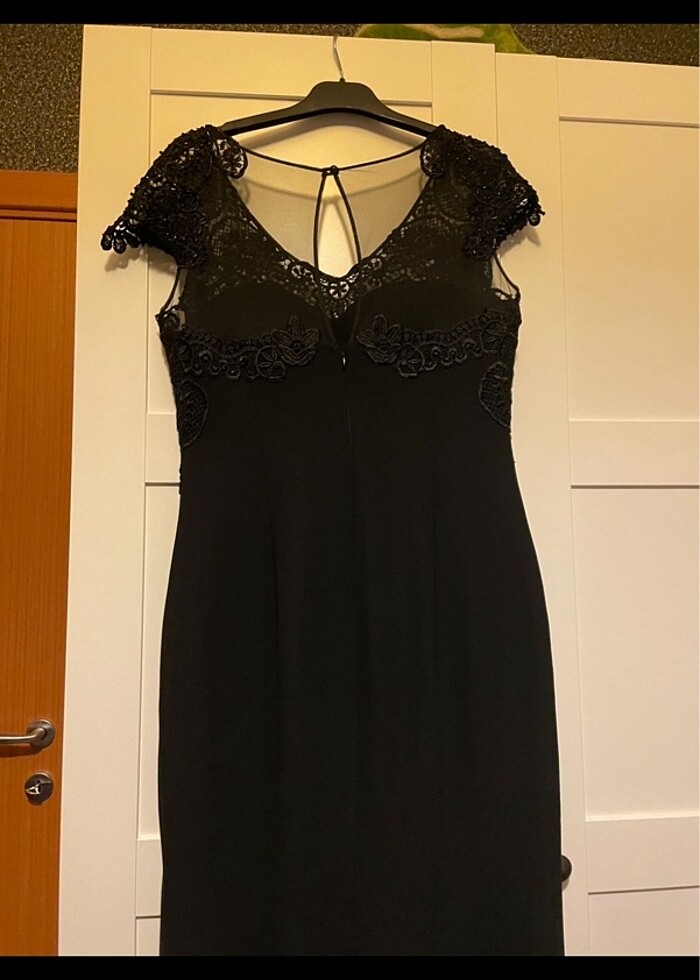 Siyah Asil Uzun abiye - Görsel 3