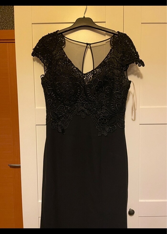 Siyah Asil Uzun abiye - Görsel 2