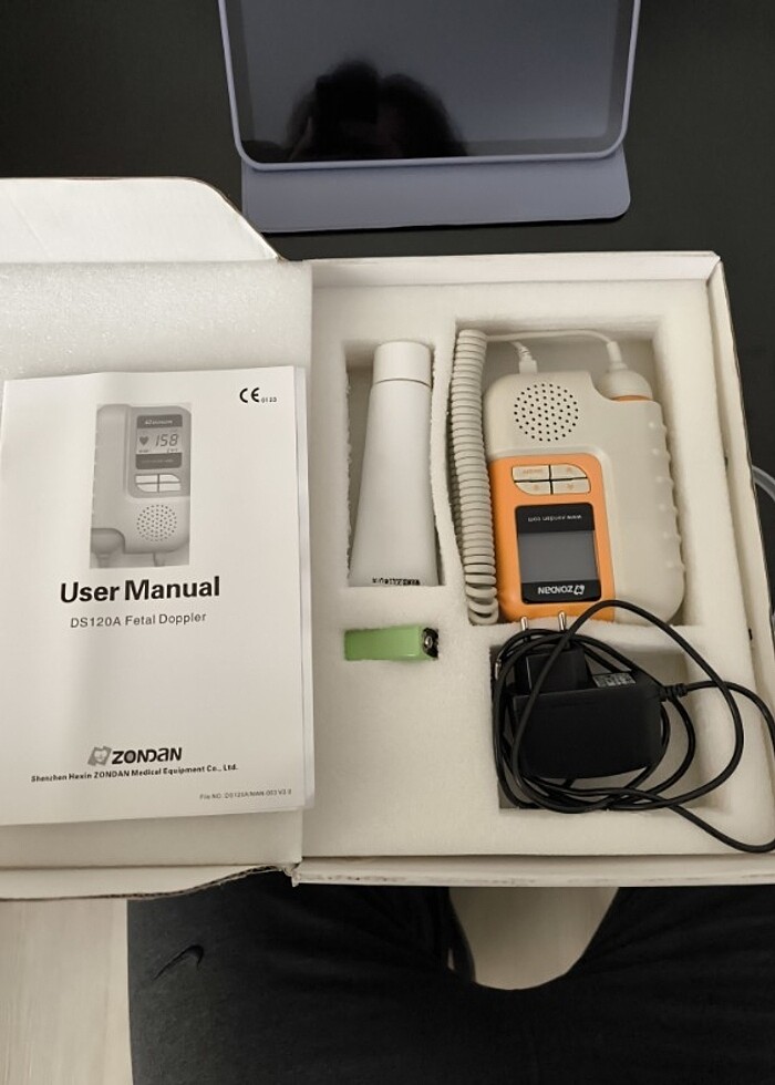 Zondan Fetal Doppler DS120A Bebek Kalbi Ritim Dinleme Cihazı - Görsel 4