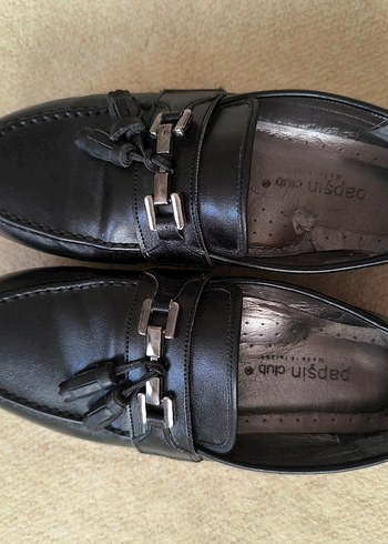 Klasik Siyah Deri Tokalı Erkek çocuk Ayakkabı - Görsel 2