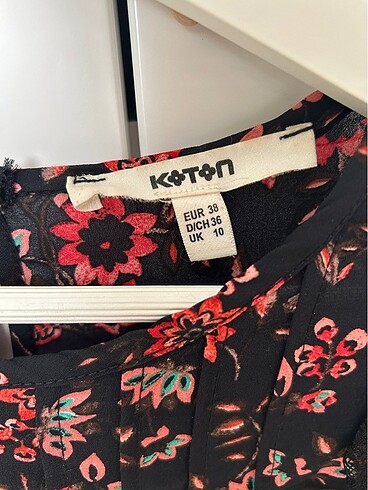 38 Beden siyah Renk Koton bluz