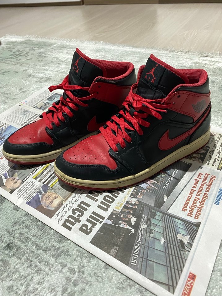 Air Jordan 1 Mid Alternate Bred - Görsel 5