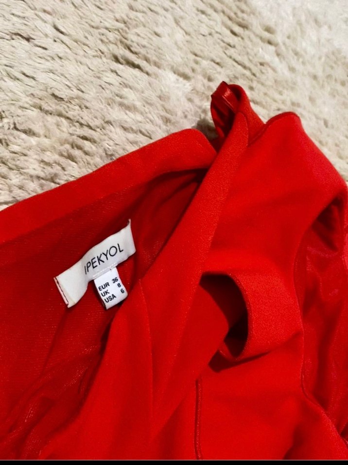 ipekyol kırmızı elbise - Görsel 2