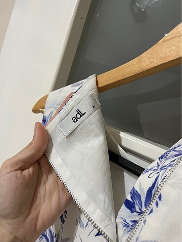 m Beden çeşitli Renk Mavi çiçek desenli yaz elbisesi