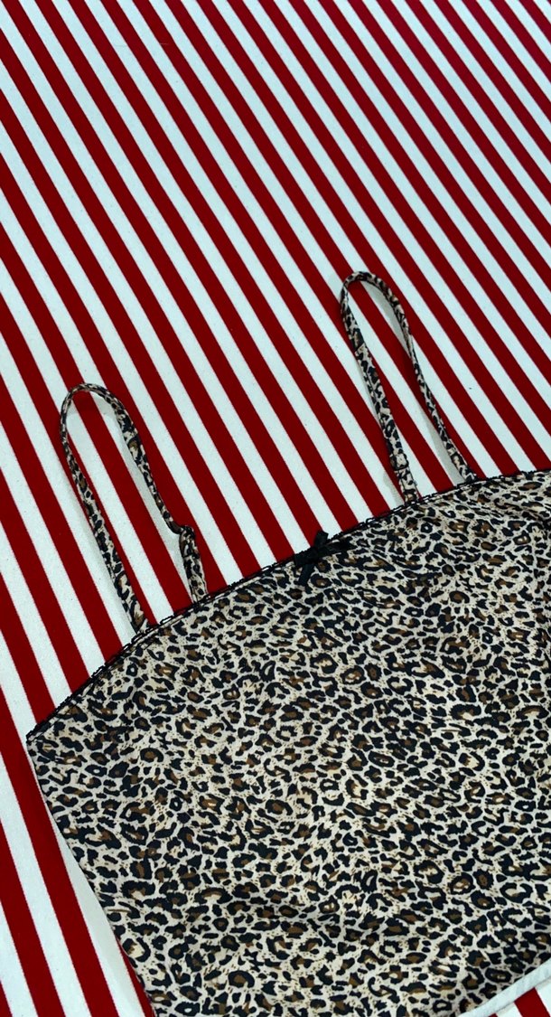 Kadın Zebra Desenli Strappy Crop Top - Görsel 3