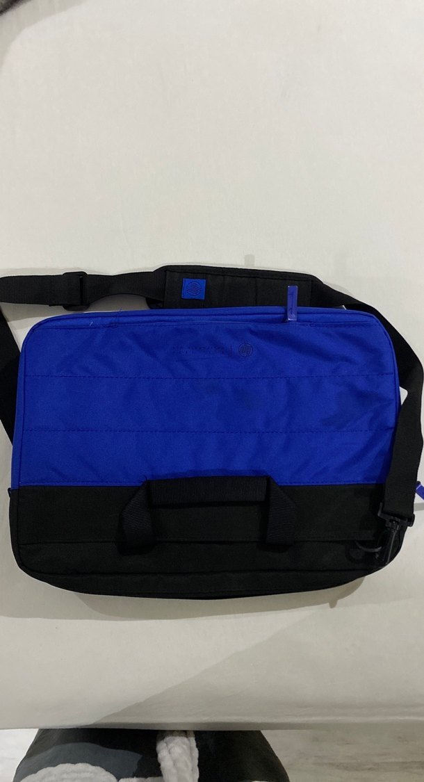 Kemerli Lacivert Kadın Laptop Çantası - Görsel 3