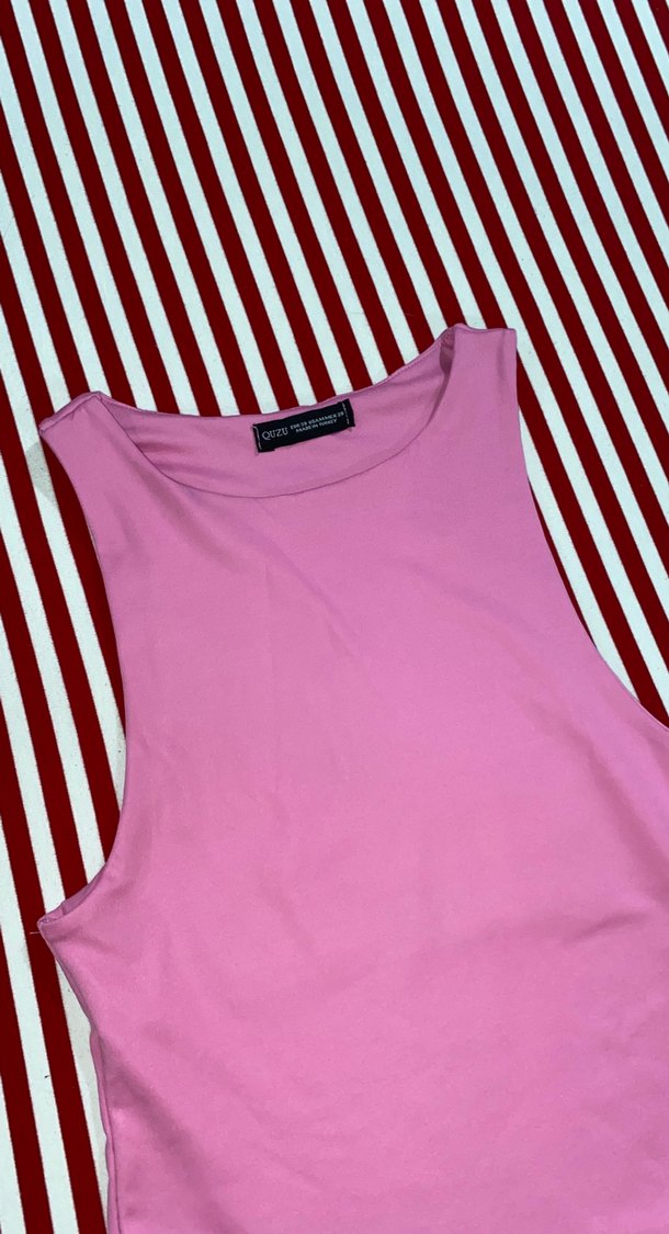 Pembe Kolsuz Kız Body - Görsel 2