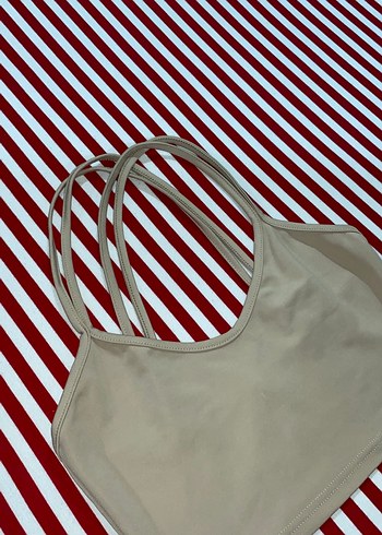 Bej Sporcu Bralet - Görsel 2