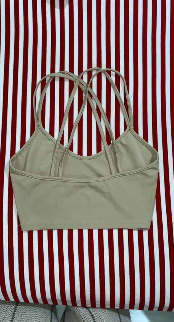 Bej Sporcu Bralet - Görsel 3