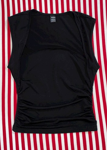 Siyah Straplez kolsuz Atlet - Görsel 3