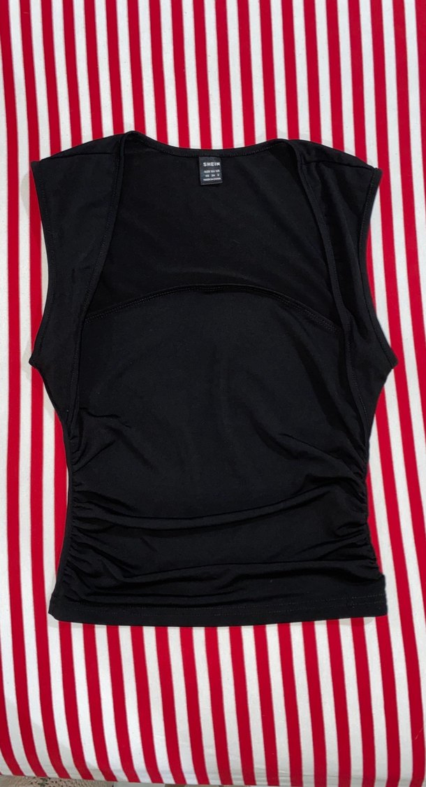 Siyah Straplez kolsuz Atlet - Görsel 3