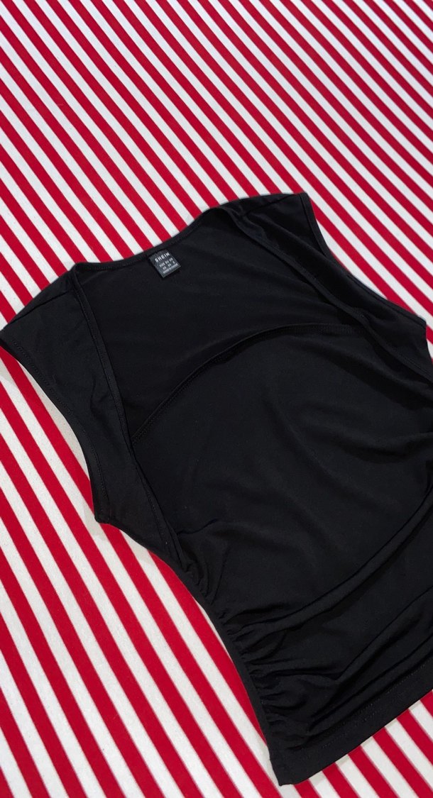 Siyah Straplez kolsuz Atlet - Görsel 2