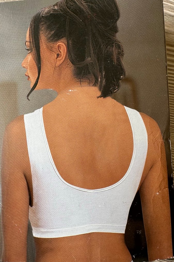 Beyaz Spor Sütyen Rahat Kesim - Görsel 2