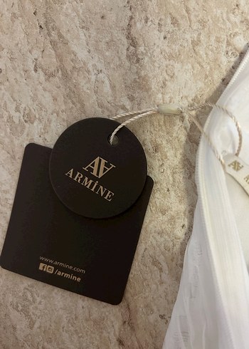 Uzun Beyaz Keten Şeffaf Elbise - Görsel 5