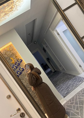 Nihle Kahverengi Uzun Kışlık Kadın Mont - Görsel 3