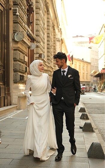Diğer Beyaz nikah-nişan elbisesi
