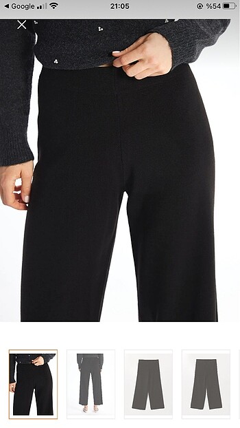 Siyah kumaş pantolon - Görsel 3