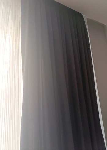 antrasit gri Modern Fon Perde - Görsel 3