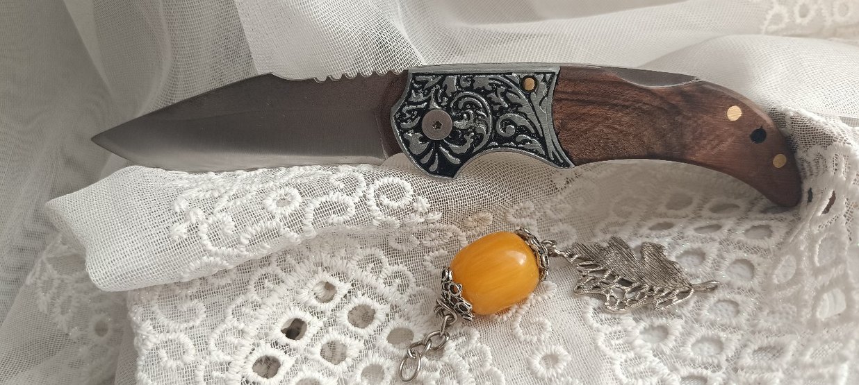 Kahverengi Ahşap Saplı Çakı 4116 - Görsel 2