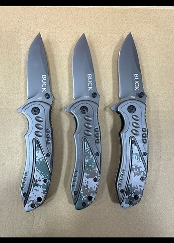 Kara Kartal Figürlü Siyah Katlanabilir Bıçak - Görsel 3