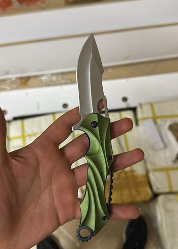 Kara Kartal Figürlü Siyah Katlanabilir Bıçak - Görsel 5