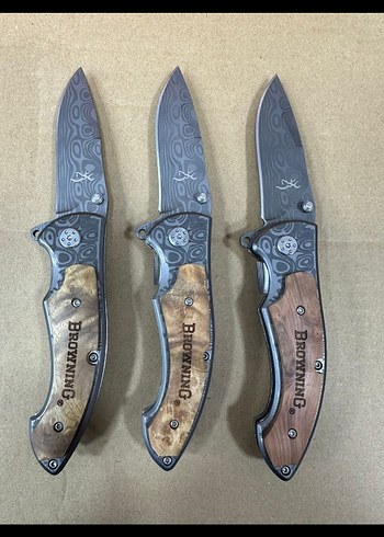 Kara Kartal Figürlü Siyah Katlanabilir Bıçak - Görsel 4