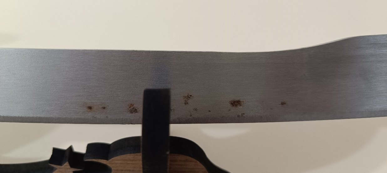 Bej ve Gri Ahşap Saplı Bıçak - Görsel 3