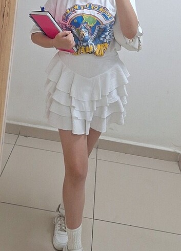 beyaz etek