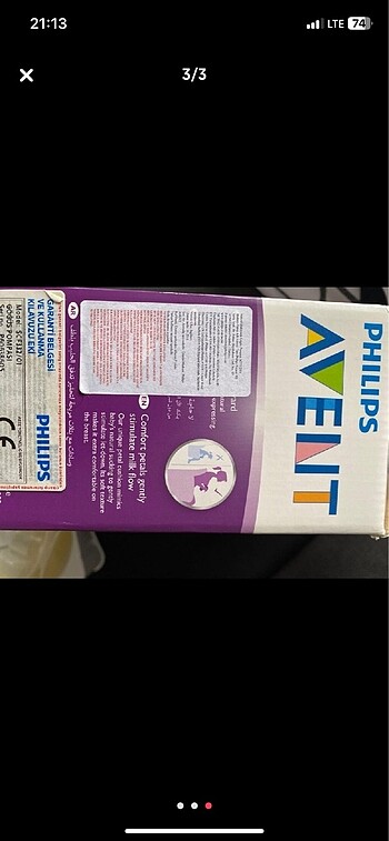 Philps avent süt sağma makinası