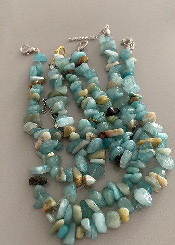 Accessorize Turkuaz doğal taş bileklik