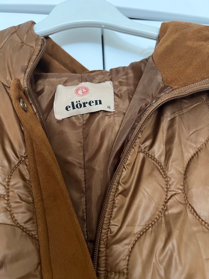 Düğmeli Kahverengi Kadın Uzun Kışlık Ceket - Görsel 3