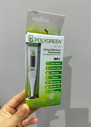 Beden Polygreen KD-1481 Dijital Klinik Termometre Ateş ölçer