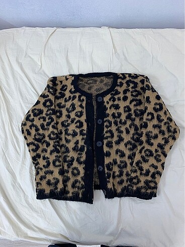 Leopar desenli ceket