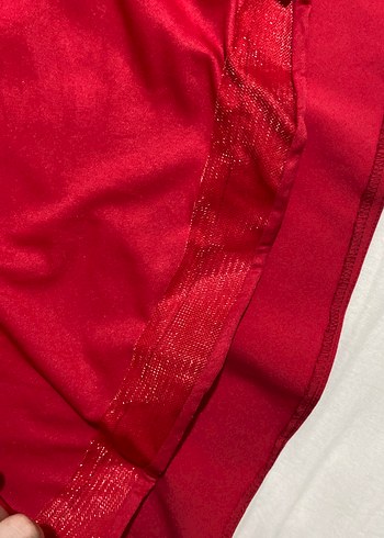 Straplez Kırmızı Midi Kadın Elbise - Görsel 6