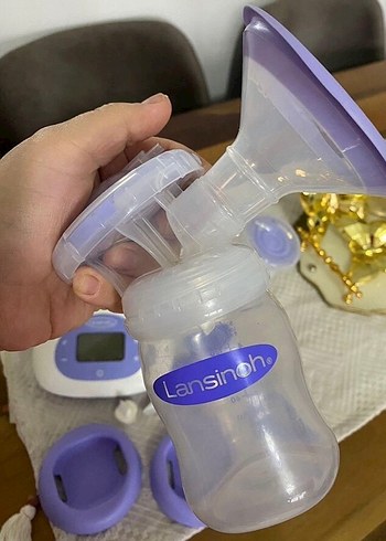 Beden Renk Lansinoh Çiftli Elektrikli Göğüs Pompası Mor