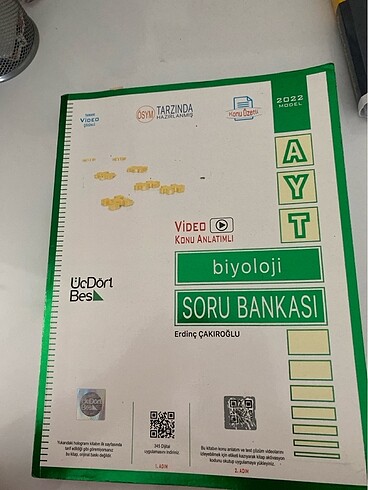 Ayt biyoloji 2022 soru bankası