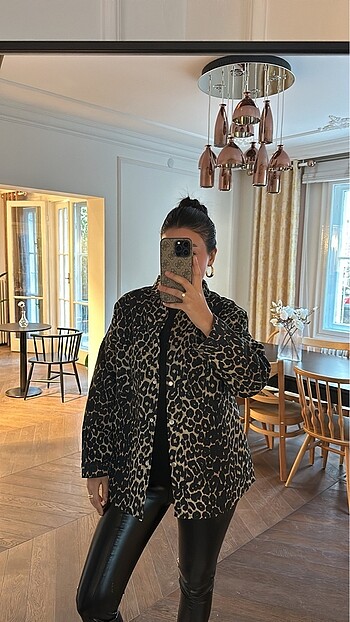 Leopar Desen Ceket
