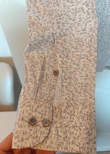 m Beden LUFIAN Beyaz Slim Fit Erkek Gömlek