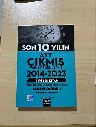 Çap Yayınları Çıkmış Sorular Kitabı